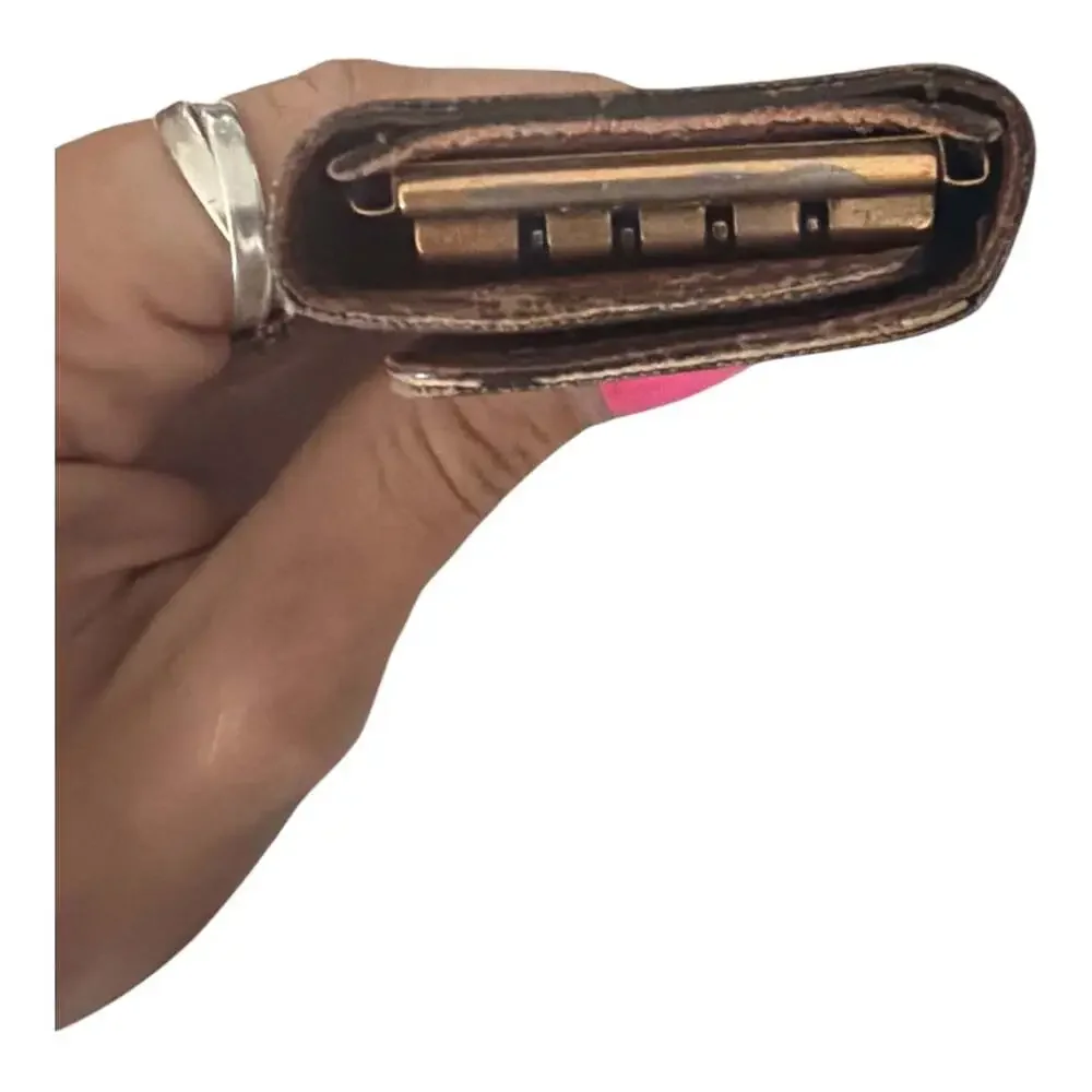 LV Monogram 4-Hook Key Holder with Brown Leather Interior – 2007 France